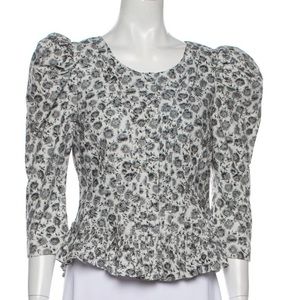 LoveShackFancy Floral Blouse